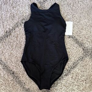 Athleta one piece Swimsuit Maldives black size small NWT